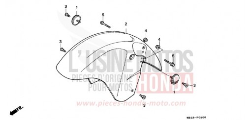 FRONT FENDER CBR1000FN de 1992